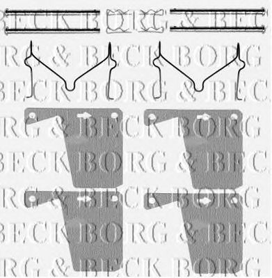 BORG & BECK bbk1064 -  Комплектующие, колодки дискового тормоза